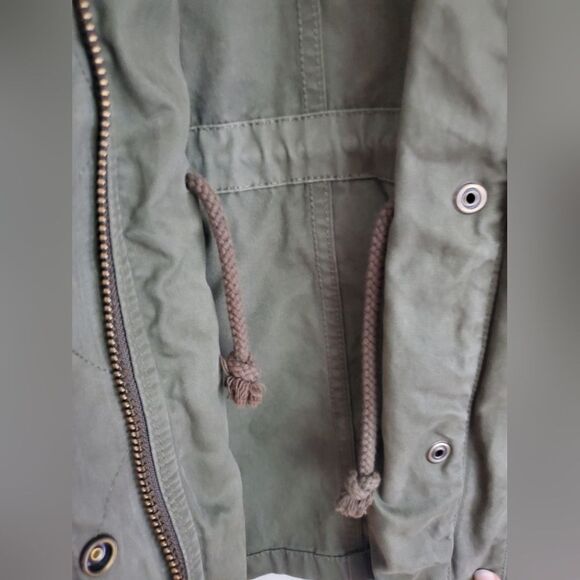 Madewell olive green surplus fatigue cargo jacket lightweight size small - Picture 13 of 13